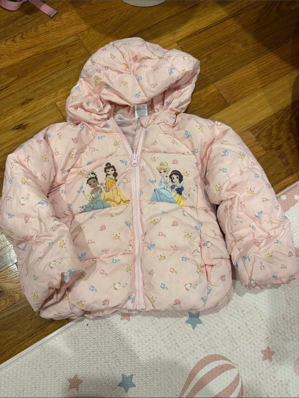 Princess puffy jacket for girls size 3T